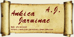 Ankica Jarminac vizit kartica